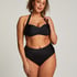 Top de bikini bandeau Luxe, Negro