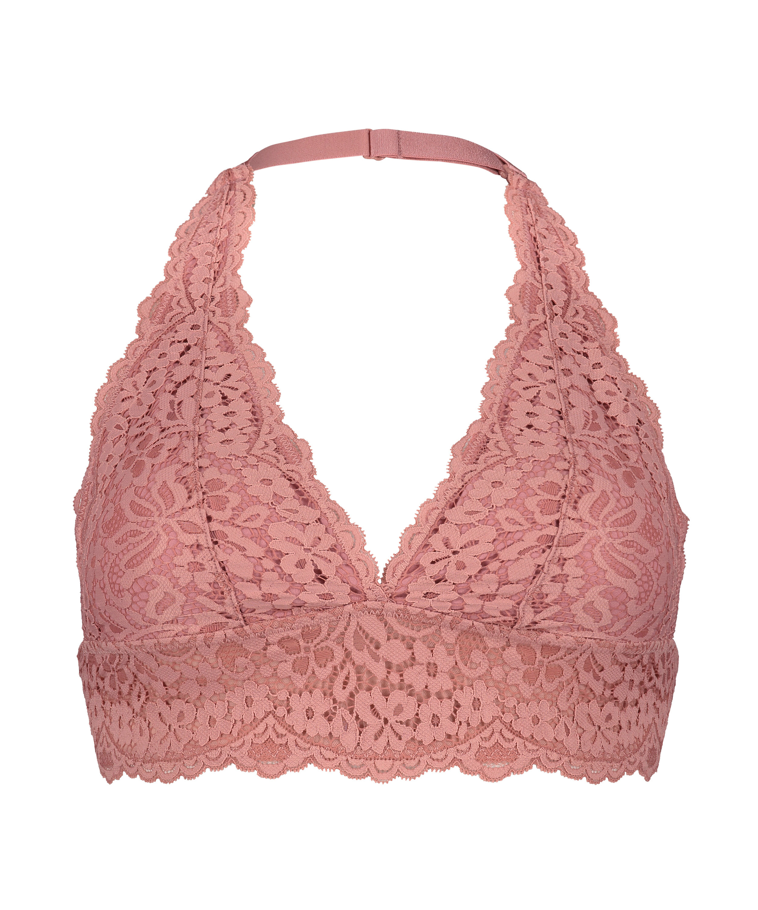 Bralette halter preformado Rose, Rosa