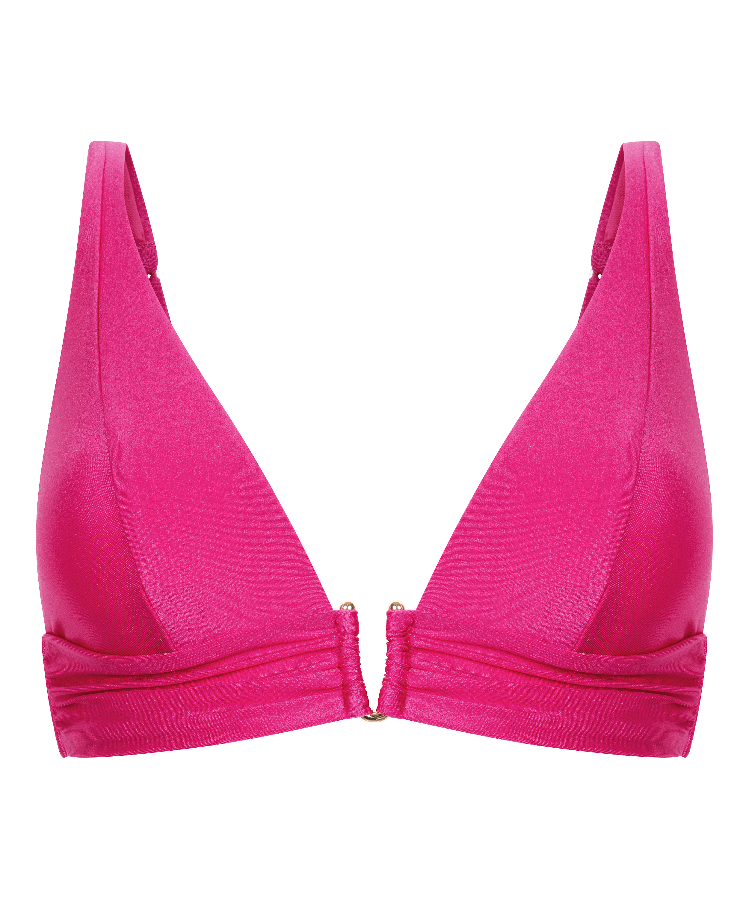Top de bikini de tri&aacute;ngulo Luna, Rosa, main