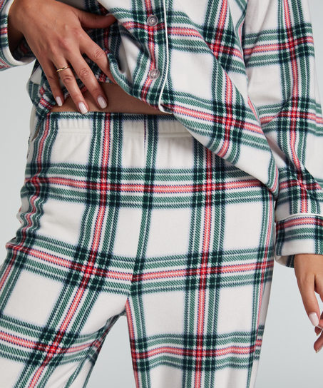 Conjunto de pijama Fleece, Blanco