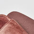Pantuflas de terciopelo y piel sint&eacute;tica, Rosa