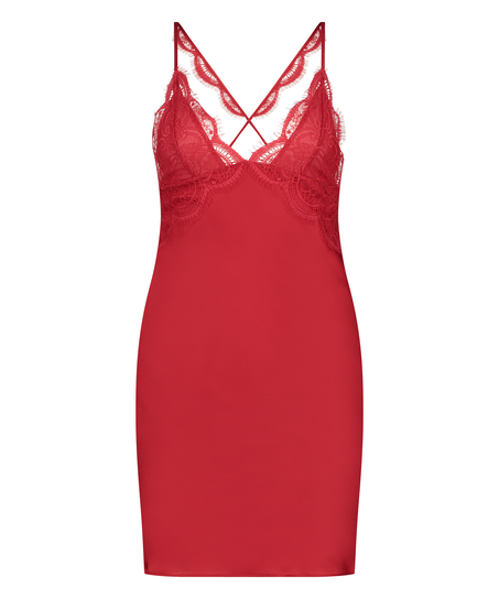 Vestido lancero Satin, Rojo