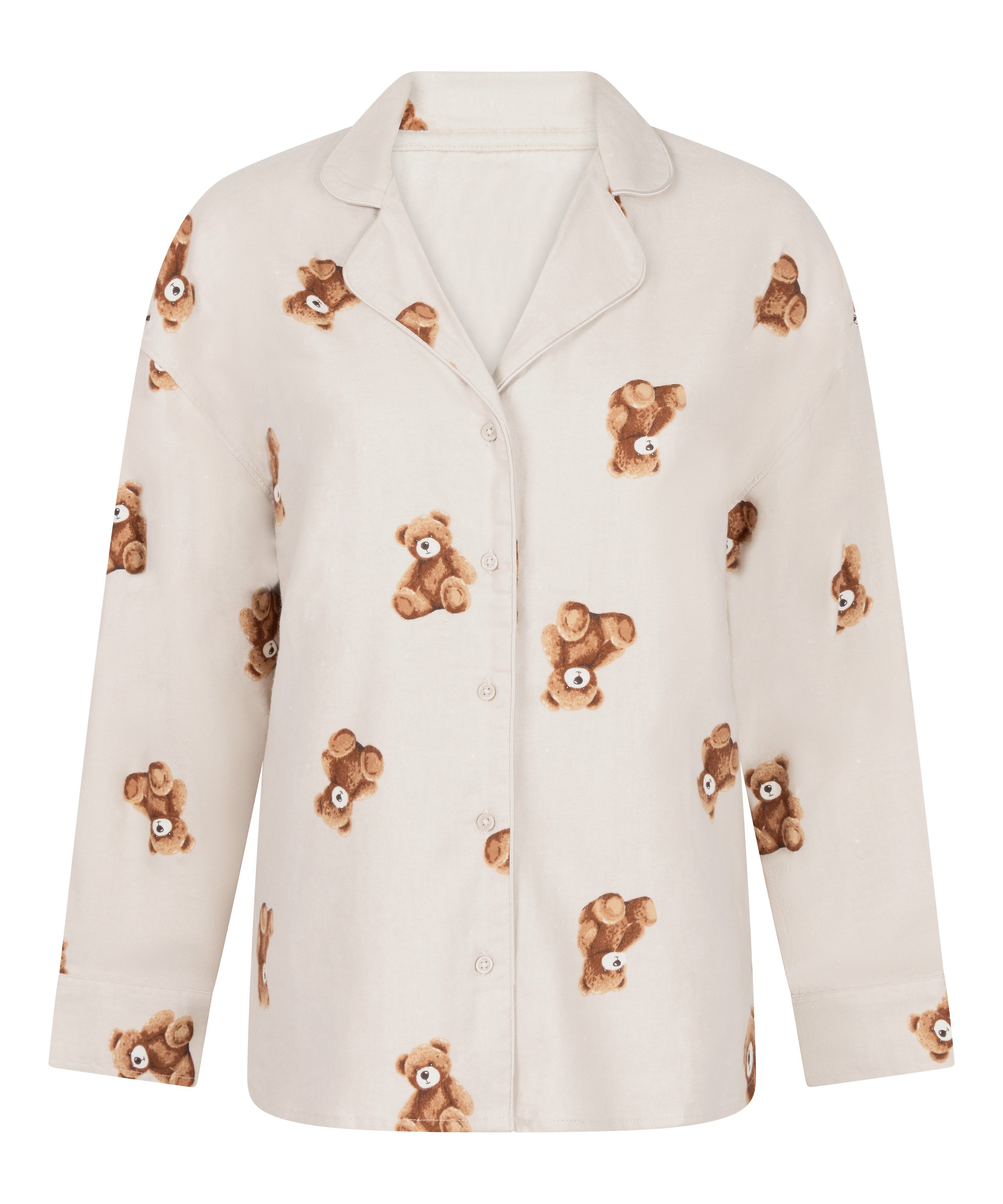 Chaqueta de franela de sarga de oso, Beige, main