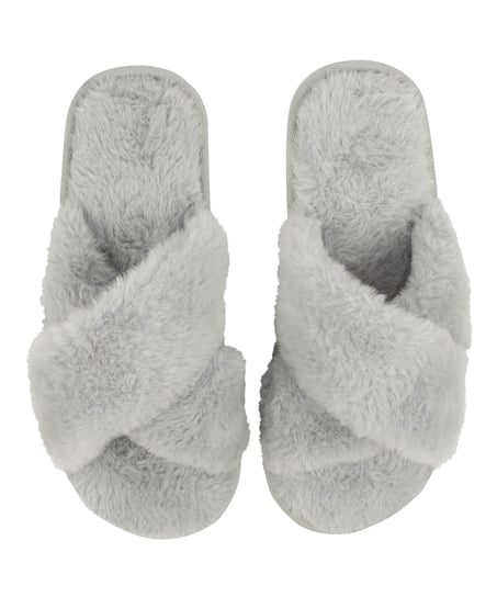 Pantuflas Lia, Gris