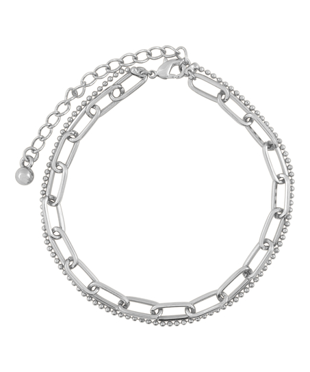 Pulsera de cadena, Gris