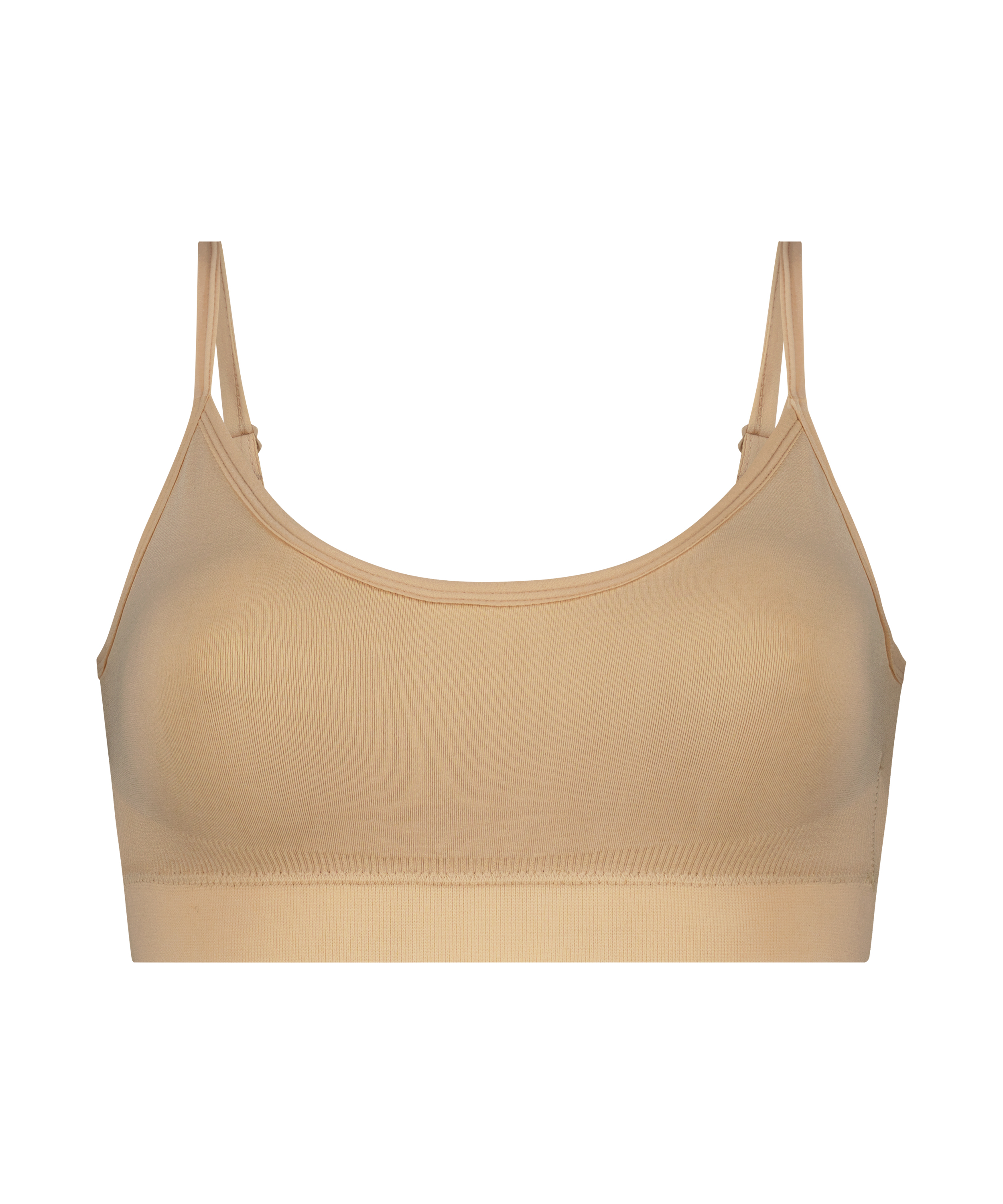 ﻿Bralette con tirantes, Beige, main