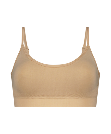 ﻿Bralette con tirantes, Beige