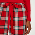 Tall Pantalón de pijama Twill Check, Rojo
