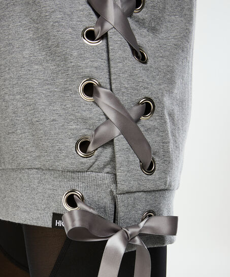 Sudadera acordanada de HKMX, Gris