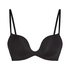 Sujetador push-up de aros preformado Deep-V, Negro
