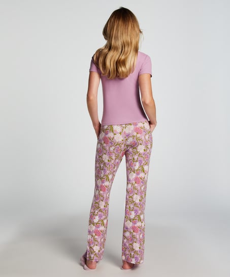 Pantal&oacute;n de pijama Jersey, Morado