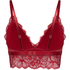 Bralette triangular Marianna, Rojo