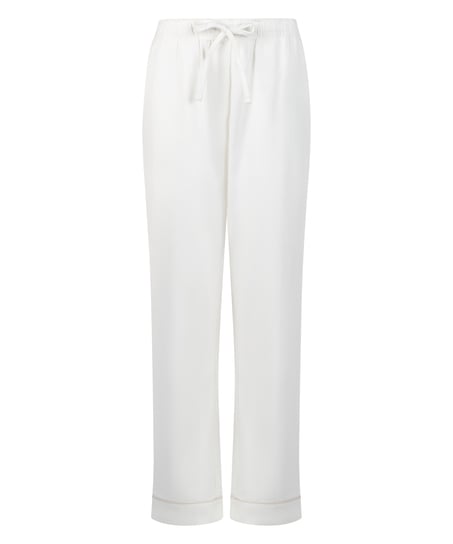 Pantalones de pijama de franela, Blanco