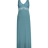 Vestido lencero Nora Lace Long, Verde