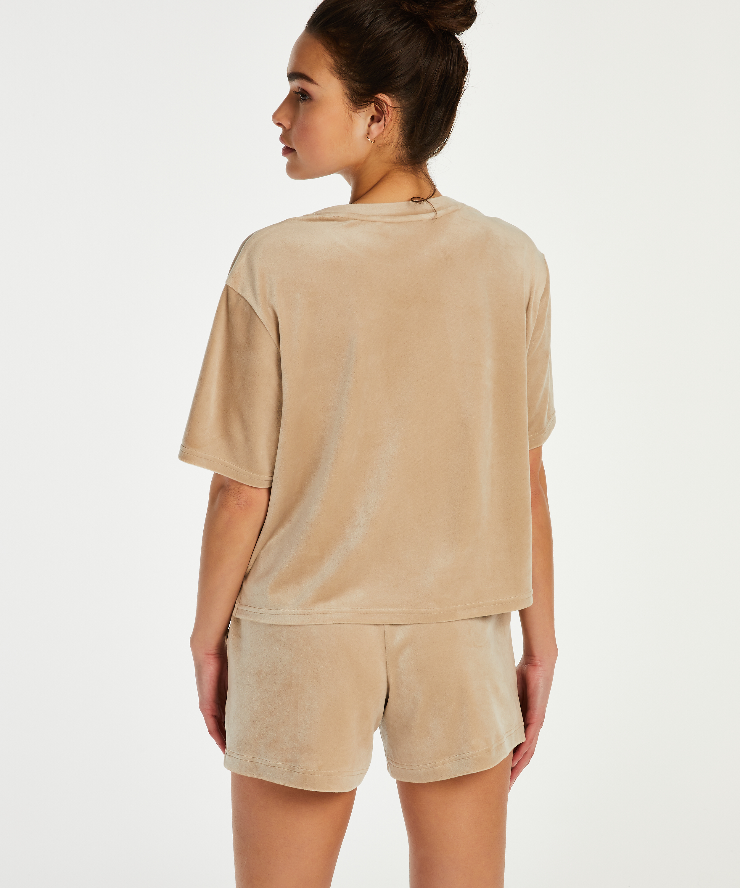 Top de terciopelo Pocket, Beige, main