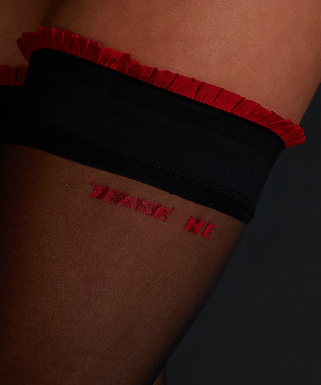 Private Medias autosostenibles 15 denier, Rojo