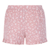 Short de punto con volantes, Rosa