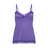 Camiseta top Velours Lace, Morado