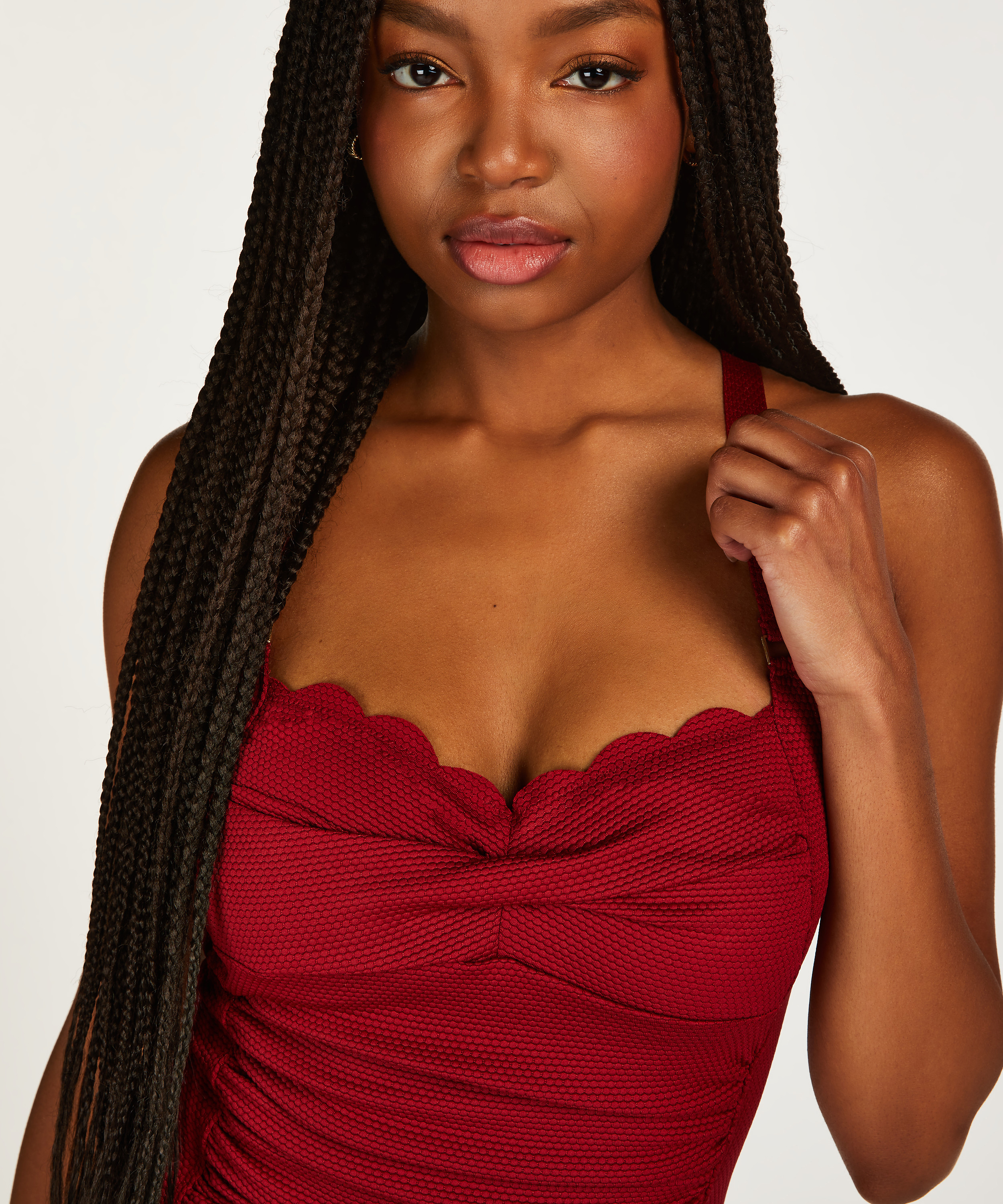 Bañador Scallop Dot, Rojo, main