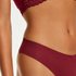 Tanga de algodón Invisible, Rojo