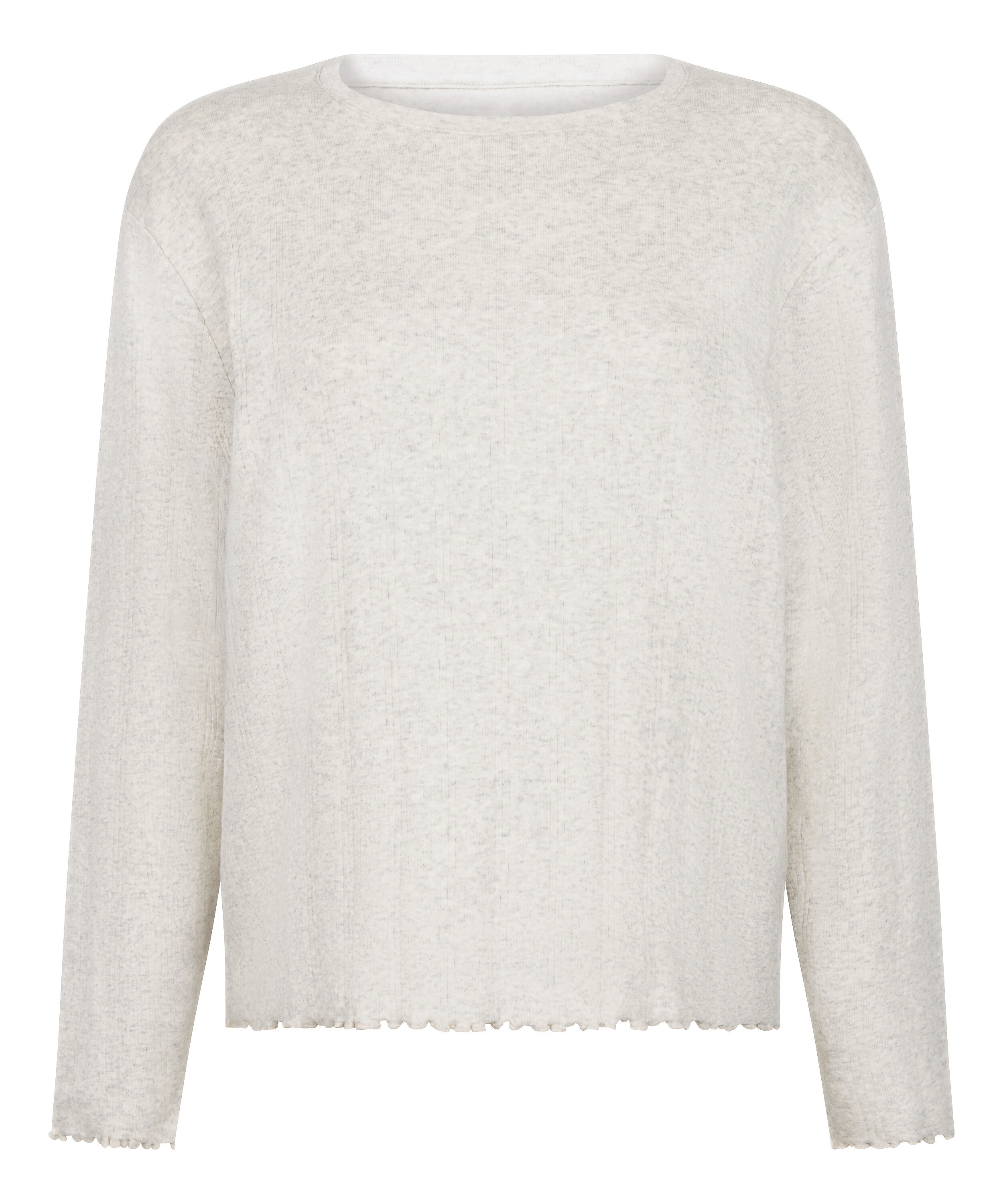 Pyjama Top Loose Pointelle, Gris