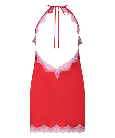 Vestido lencero Satin, Rojo
