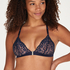 Preformado triangular bralette Marina, Azul