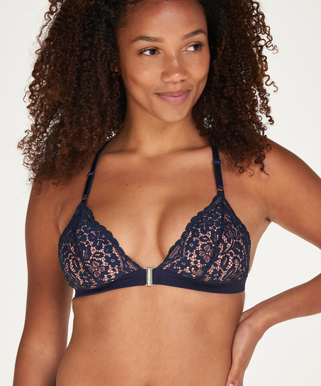 Preformado triangular bralette Marina, Azul