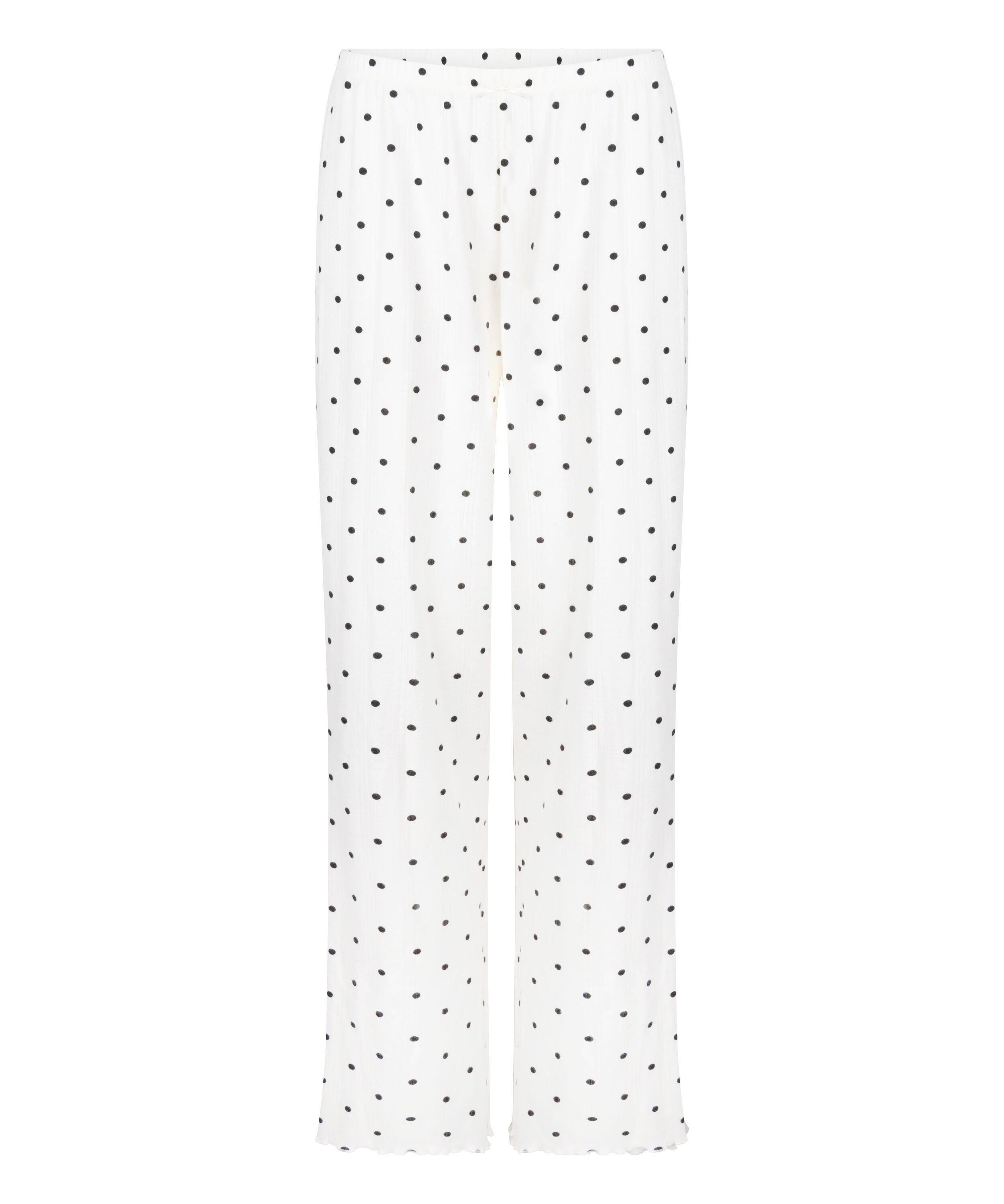 Pyjama Pant Loose Pointelle, Blanco