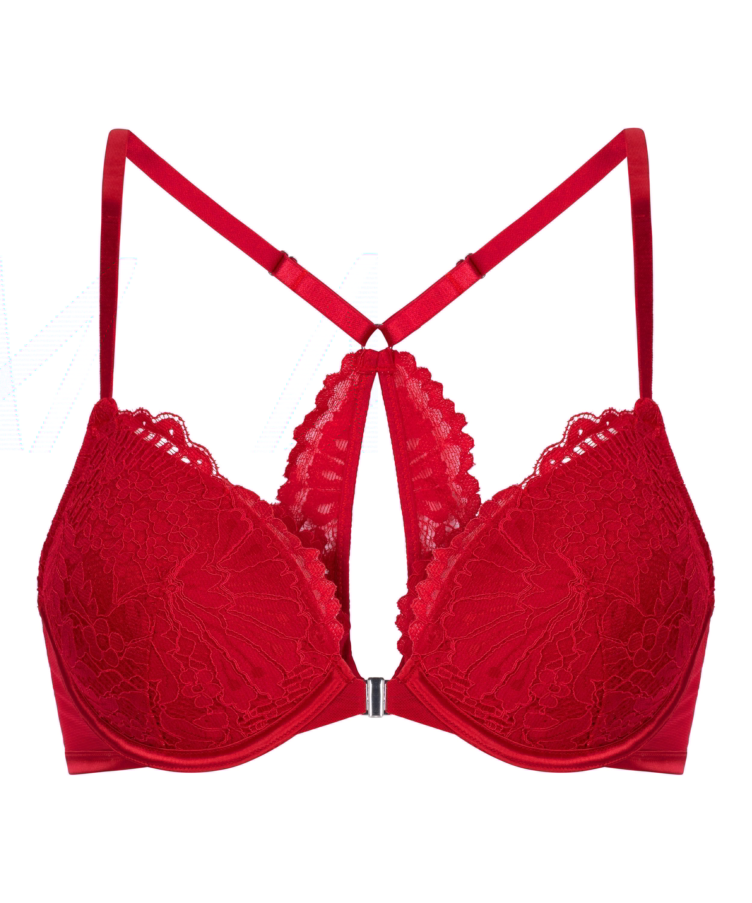 Sujetador de aros push-up acolchado Whiitney, Rojo, main