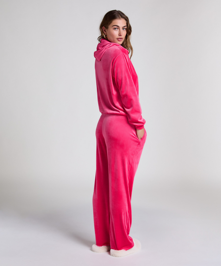 Pantalón de pijama de terciopelo, Rosa