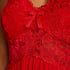 Vestido lencero Nora Lace, Rojo