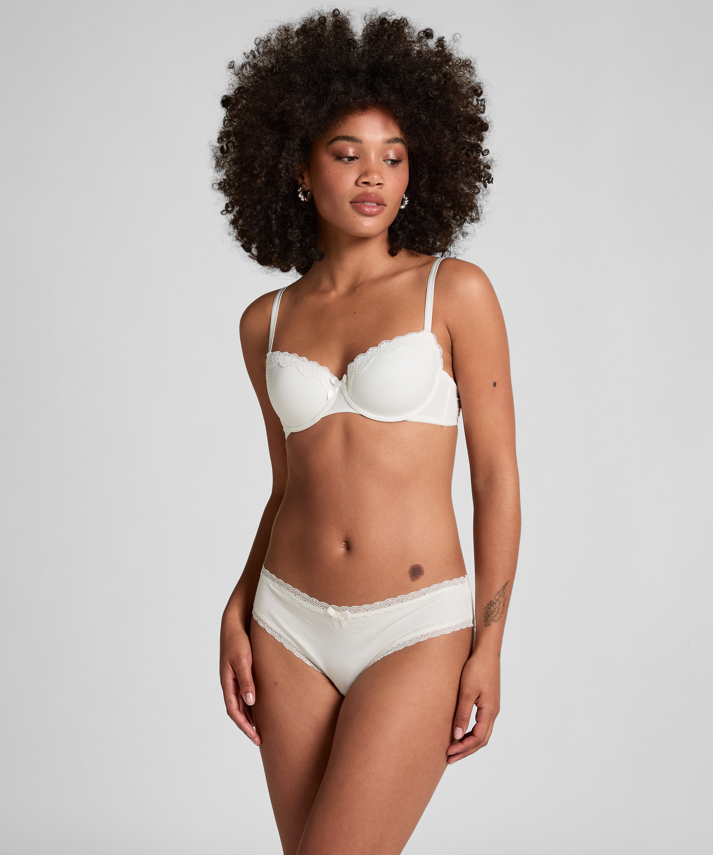 Paquete de 2 sujetadores de aros preformados Lola, Negro, main