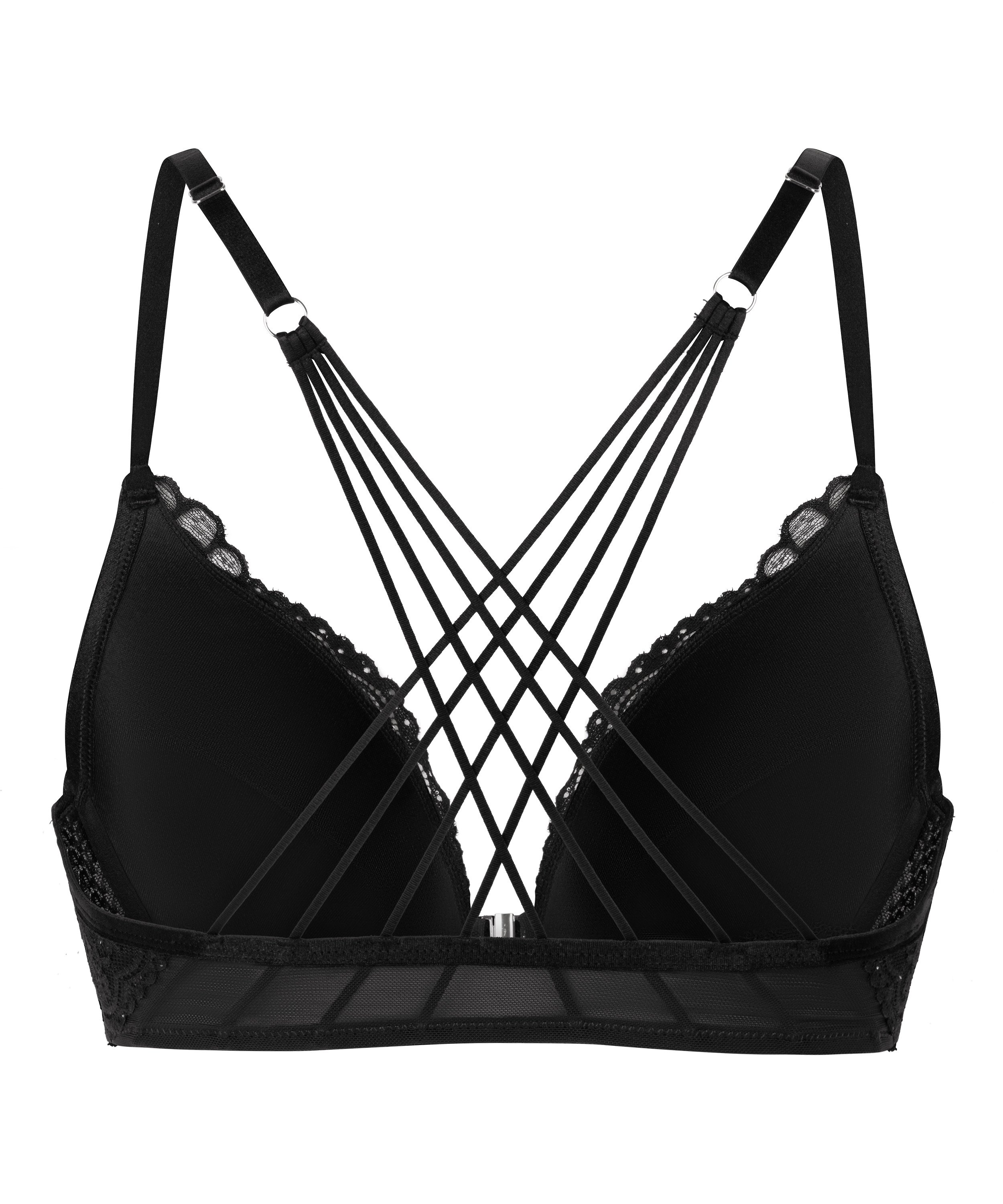 Sujetador de aros longline push-up acolchado Sabrina, Negro, main