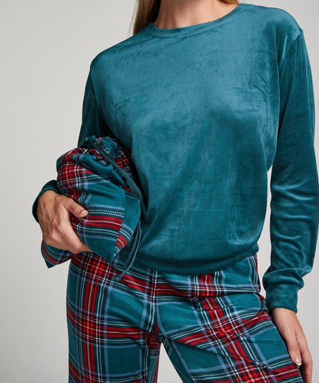 Conjunto de pijama con bolso, Azul