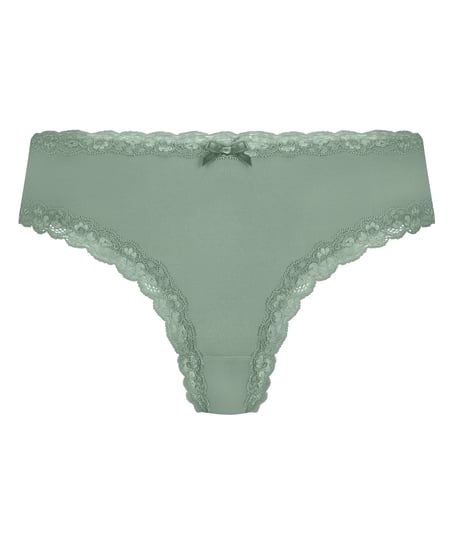 Brasile&ntilde;a en forma de V burn-out mesh, Verde
