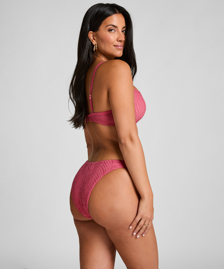 Braguita de bikini de tiro alto Lanai, Rosa