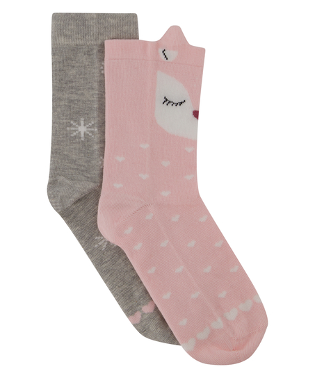 3 pares de calcetines Giftpack, Rosa