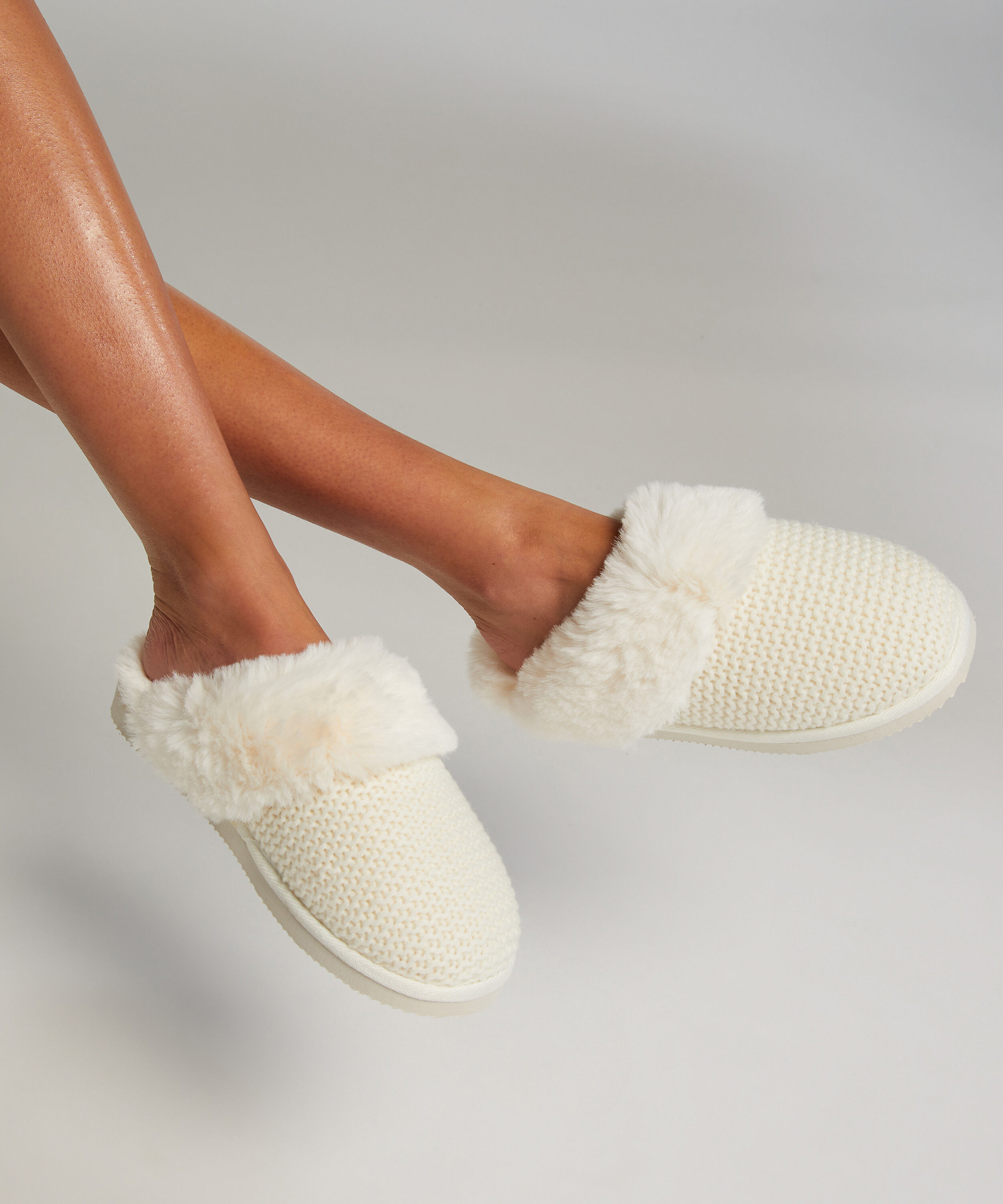 Zapatillas Teddy Mule, Blanco