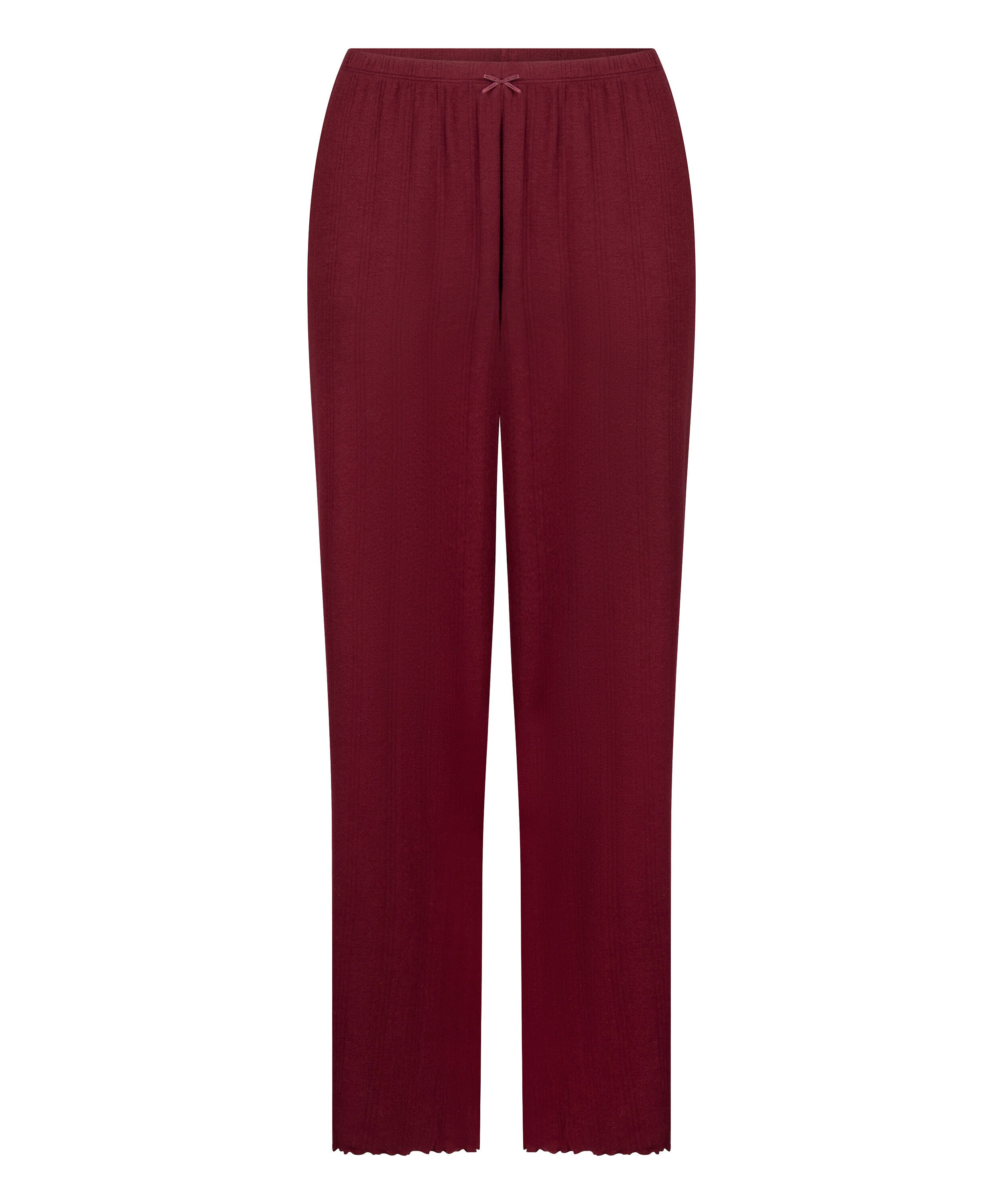 Pyjama Pant Loose Pointelle, Rojo