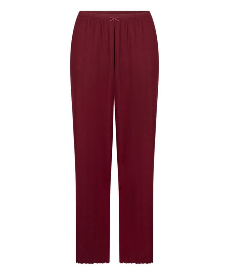Pyjama Pant Loose Pointelle, Rojo