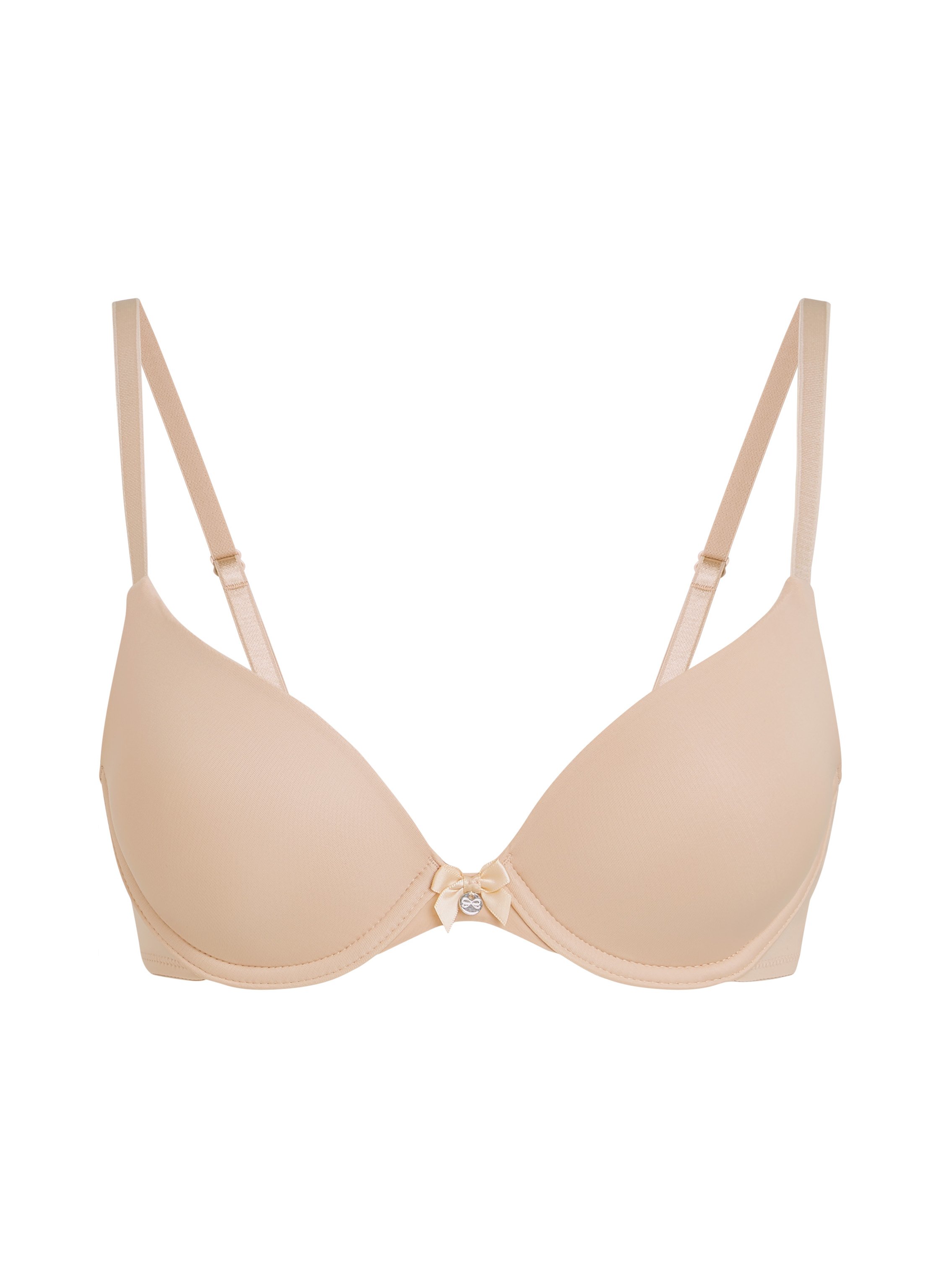 ﻿Sujetador con aros preformado Plunge, Beige, main