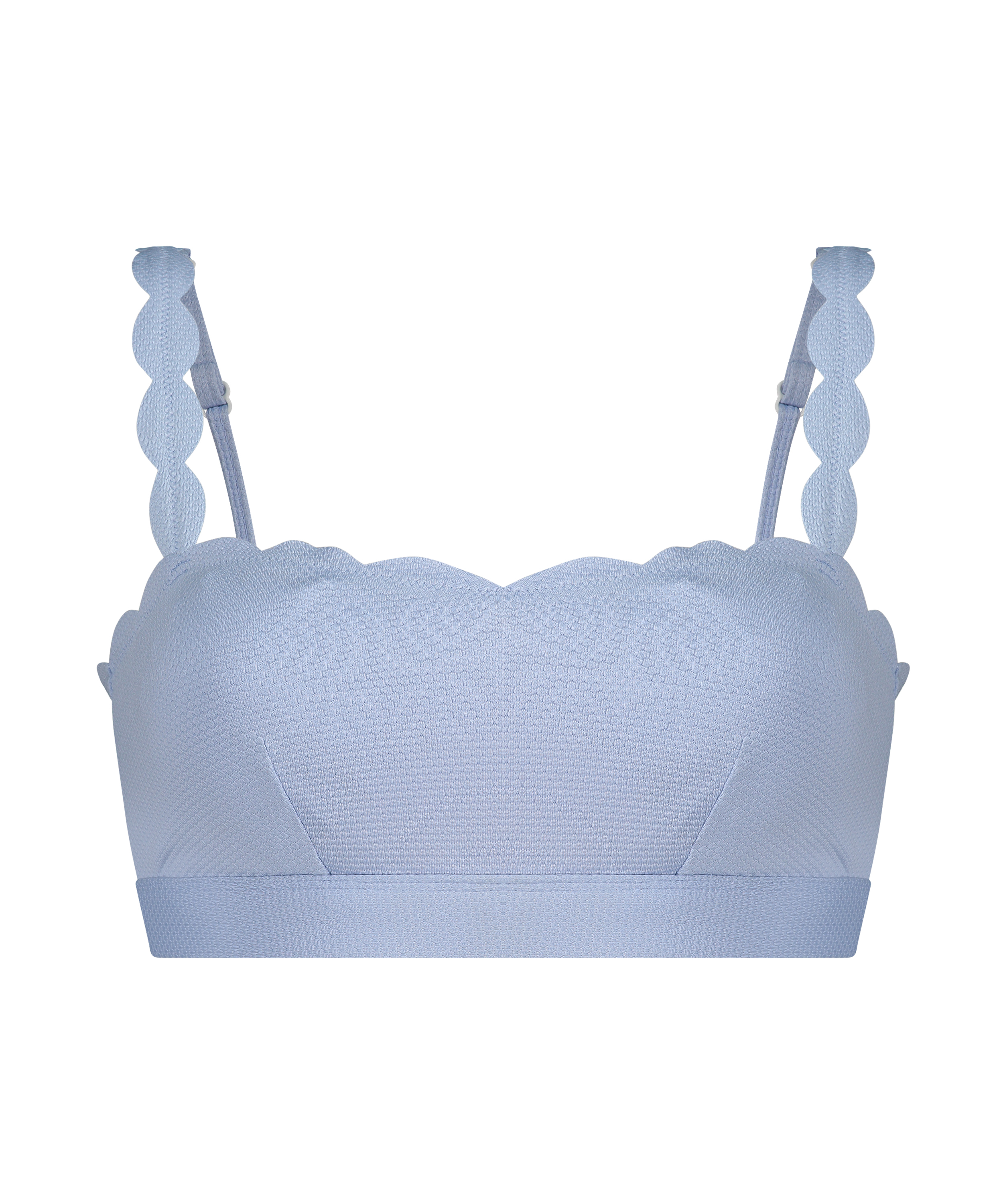 Top corto Scallop, Azul, main