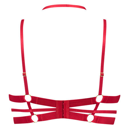 Sujetador de aros no preformado Jacky, Rojo