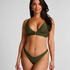 Braguita de Bikini de Corte Alto Luna, Verde