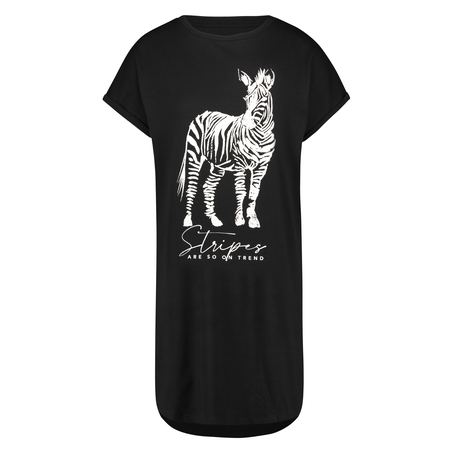 Camis&oacute;n de escote redondo, Negro