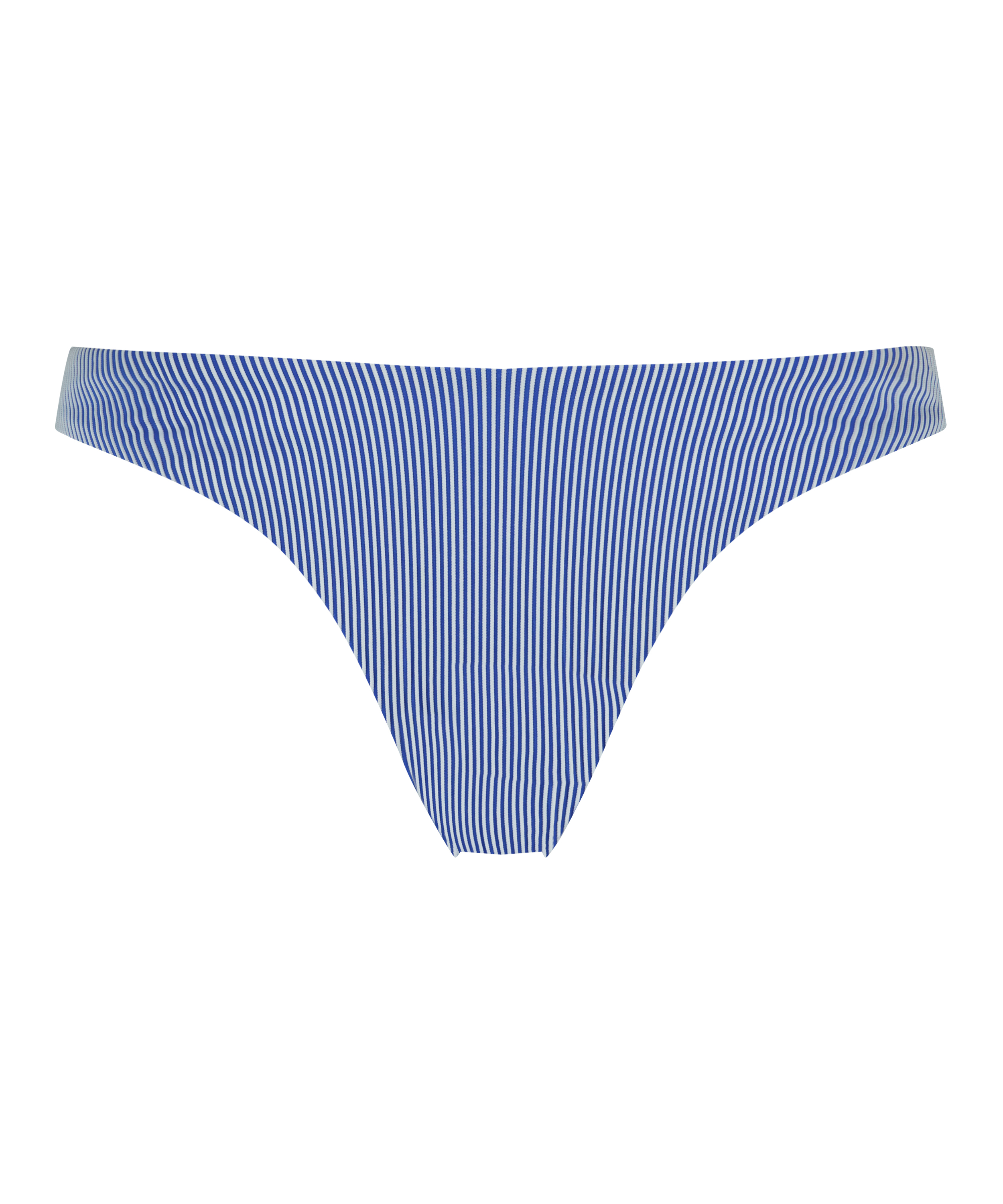Braguita de bikini de corte alto Rib Fiji, Azul, main
