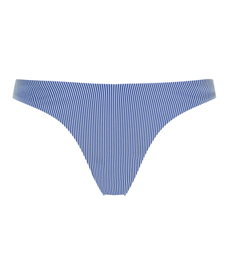 Braguita de bikini de corte alto Rib Fiji, Azul
