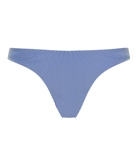 Braguita de bikini de corte alto Rib Fiji, Azul