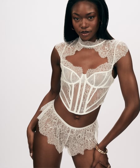 Top Lace Camille, Blanco